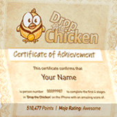 Drop The Chicken 2 - Claim Your Certificate
